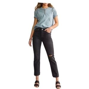 NWT Levi’s Ripped Jeans NEW High Rise Wedgie Straight Button Fly sz 20W 24W $80